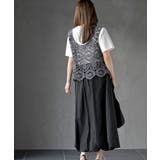 TシャツSETカギ針ビスチェアンサンブル | rps | 詳細画像13
