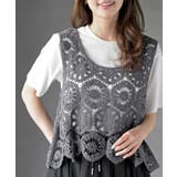 TシャツSETカギ針ビスチェアンサンブル | rps | 詳細画像15