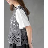 TシャツSETカギ針ビスチェアンサンブル | rps | 詳細画像16