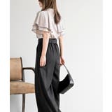 バンドカラー配色ケープブラウス | rps | 詳細画像11 