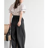 バンドカラー配色ケープブラウス | rps | 詳細画像12 