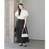 バンドカラー配色ケープブラウス | rps | 詳細画像2 