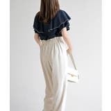 バンドカラー配色ケープブラウス | rps | 詳細画像28 