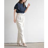 バンドカラー配色ケープブラウス | rps | 詳細画像29 