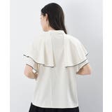 バンドカラー配色ケープブラウス | rps | 詳細画像35 