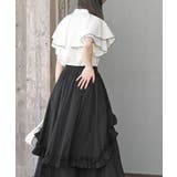 バンドカラー配色ケープブラウス | rps | 詳細画像4 