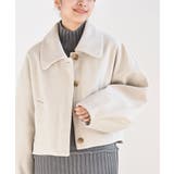 アイボリー | フェイクウールショートコート | rps