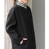 ノーカラーロングコート | rps | 詳細画像17