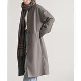 ブラウン | ノーカラーロングコート | rps