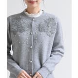 パールフラワーモチーフニットカーディガン | rps | 詳細画像14 