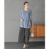 ふちどり配色シフォンバタフライブラウス | rps | 詳細画像10 