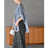 ふちどり配色シフォンバタフライブラウス | rps | 詳細画像11 