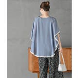 ふちどり配色シフォンバタフライブラウス | rps | 詳細画像12 