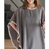 ふちどり配色シフォンバタフライブラウス | rps | 詳細画像22 