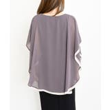 ふちどり配色シフォンバタフライブラウス | rps | 詳細画像27 