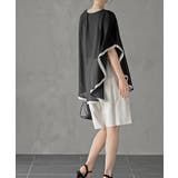 ふちどり配色シフォンバタフライブラウス | rps | 詳細画像3 