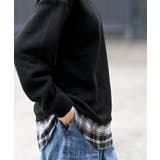 チェックシャツレイヤー風プルオーバー | rps | 詳細画像17 