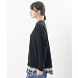 チェックシャツレイヤー風プルオーバー | rps | 詳細画像18 