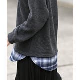 チェックシャツレイヤー風プルオーバー | rps | 詳細画像9 