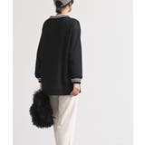 ラインニットリブ使い裏毛プルオーバー | rps | 詳細画像12