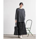 ラインニットリブ使い裏毛プルオーバー | rps | 詳細画像2