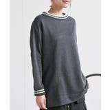 杢チャコール | ラインニットリブ使い裏毛プルオーバー | rps