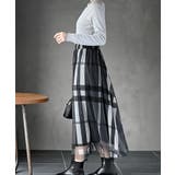 チュールチェックプリントギャザースカート | rps | 詳細画像11 