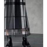 チュールチェックプリントギャザースカート | rps | 詳細画像17 