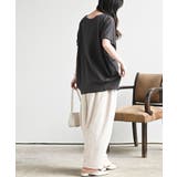 接触冷感ＵＳＡコットン裾タック半袖Ｔ | rps | 詳細画像12 