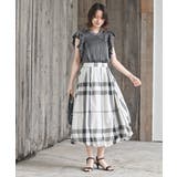 チェック柄ガーゼバルーンスカート | rps | 詳細画像19 