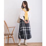 チェック柄ガーゼバルーンスカート | rps | 詳細画像2 