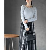 ラメ混リブ配色メローカットソー | rps | 詳細画像13 