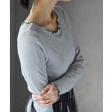 ラメ混リブ配色メローカットソー | rps | 詳細画像15 