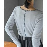 ラメ混リブ配色メローカットソー | rps | 詳細画像16 