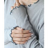 ラメ混リブ配色メローカットソー | rps | 詳細画像17 