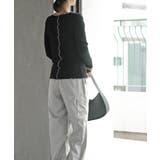 ラメ混リブ配色メローカットソー | rps | 詳細画像21 