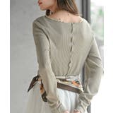 ラメ混リブ配色メローカットソー | rps | 詳細画像30 