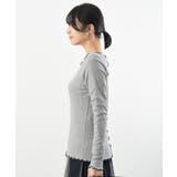 ラメ混リブ配色メローカットソー | rps | 詳細画像31 