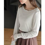 ラメ混リブ配色メローカットソー | rps | 詳細画像6 