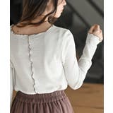 ラメ混リブ配色メローカットソー | rps | 詳細画像7 