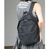 ブラック | 撥水加工多ポケットリュック | rps