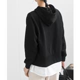 裏毛×布帛レイヤー風パーカー | rps | 詳細画像17 