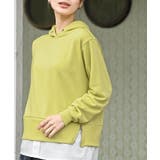 裏毛×布帛レイヤー風パーカー | rps | 詳細画像25 