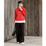 裏毛×布帛レイヤー風パーカー | rps | 詳細画像29 