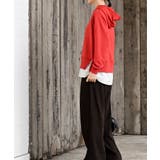 裏毛×布帛レイヤー風パーカー | rps | 詳細画像32 