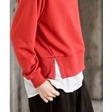 裏毛×布帛レイヤー風パーカー | rps | 詳細画像36 