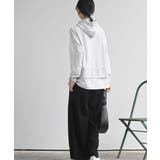 裏毛×布帛レイヤー風パーカー | rps | 詳細画像4 