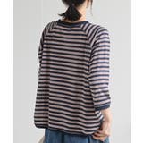 リブ切替7分袖ボーダーT | rps | 詳細画像16