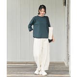 リブ切替7分袖ボーダーT | rps | 詳細画像18