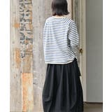 リブ切替7分袖ボーダーT | rps | 詳細画像4